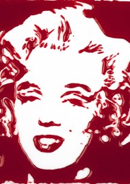Vik Muniz, &laquo; Bloody Marylin &raquo;, 2001, photographie couleur